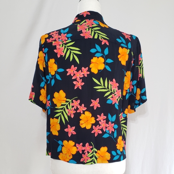 Marsh landing Tropical Floral Button Down Shirt - Picture 3 of 5